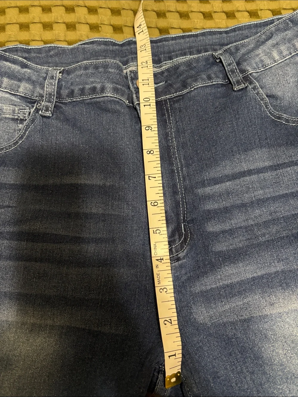 Dark Wash Denim Bermuda Shorts